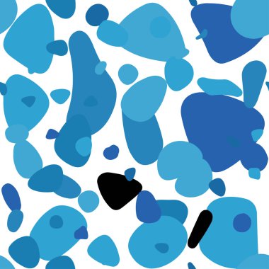 Kabarcıkları ile mavi vektör sorunsuz arka plan ışık. Bulanık daireler doğa tarzı ile güzel renkli resimde. Doku pencere panjur, perdeler için.