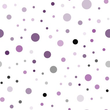 Koyu pembe daireler ile sorunsuz şablon vektör. Bulanık damla Glitter soyut Illustration yağmur. Kartvizit, Web siteleri için şablon.