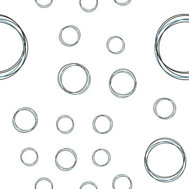 Koyu Mavi noktalı sorunsuz zemin vektör. İllüstrasyon renkli soyut daireler parlayan ayarlanmış. Desen için modaya uygun Kumaş, duvar kağıtları.