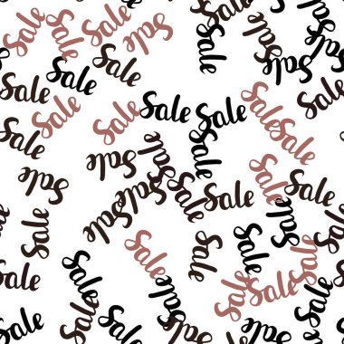 Koyu pembe 70, % 90 satış ile sorunsuz şablon vektör. Beyaz arka plan üzerinde renkli kelime gradyan ile satış. Reklamlar alışveriş sezon satış için şablon.