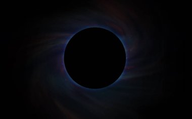 Koyu gri vektör şablonu alan bir kara delik. Renkli kara delik ile gece gökyüzünde parlayan yıldız. Reklamlar için zemin broşürler siyah Cuma.