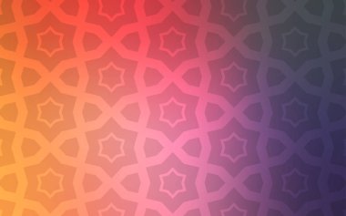 Pembe ışık, vektör şablon gökyüzü yıldızlarla sarı. Yıldız ile basit tarzda bulanık dekoratif tasarım. Desen yeni yıl reklam, kitapçıklar için.