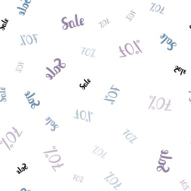 Pembe ışık, vektör sorunsuz düzeni %70 indirim ile mavi. Soyut illüstrasyon renkli gradyan sembolleri satış ile. Süper satış siyah Cuma için zemin.