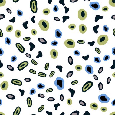 Açık mavi, vektör sorunsuz şablon daireler ile sarı. Soyut illüstrasyon renkli baloncuklar doğa tarzı ile. Kartvizit, Web siteleri için şablon.