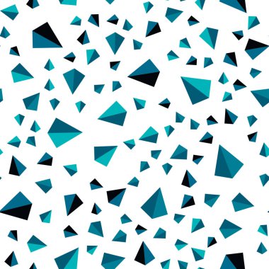 Koyu mavi çizgiler, üçgenler ile kesintisiz, izometrik düzeni vektör. Glitter soyut resim üçgen şekiller ile. Kartvizit, Web siteleri için şablon.
