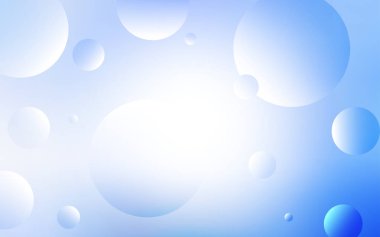 Daireler ile ışık mavi vektör şablonu. Modern Soyut illüstrasyon renkli su ile bırakır. Desen-ebilmek var olmak kullanılmış için reklam, broşür.