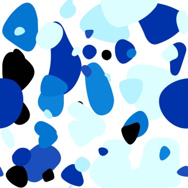 Koyu Mavi noktalı sorunsuz zemin vektör. Modern Soyut illüstrasyon renkli su ile bırakır. Kartvizit, Web siteleri için şablon.