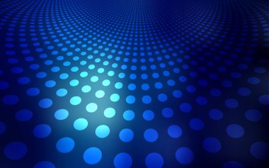 Koyu mavi vektör şablon daireler ile. Modern Soyut illüstrasyon renkli su ile bırakır. Desen doku duvar kağıdı olarak kullanılabilir.