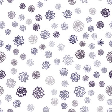 Koyu pembe, mavi parlak kar taneleri ile sorunsuz düzen vektör. Kristalleri ile glitter soyut Illustration buz. Kartvizit, Web siteleri için şablon.