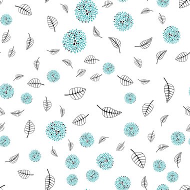 Işık yeşil vektör yaprak, çiçek ile Dikişsiz soyut desen. Glitter soyut resimde yaprak ve çiçek ile. Desen için modaya uygun Kumaş, duvar kağıtları.