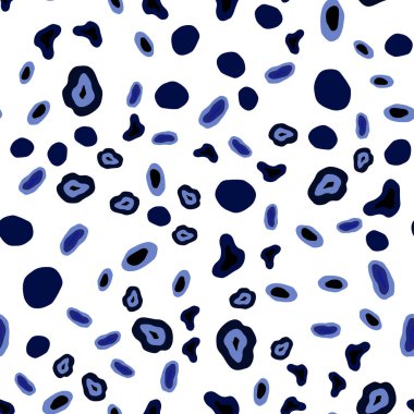 Koyu mavi vektör küreler ile seamless modeli. Renkli gradyan ile arka plan üzerinde bulanık kabarcıklar. Desen için modaya uygun Kumaş, duvar kağıtları.