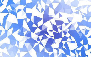 Hafif mavi vektör üçgen mozaik kapak. Gradyan ile poligonal soyut resim. İş tasarımınız için yeni stil.