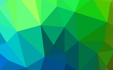 Karanlık çok renkli vektör poligonal model. Üçgenler ile renkli soyut resimde. Marka kitap için yeni şablon.