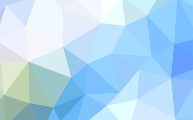 Açık mavi, yeşil vektör Çokgen arka plan. Gradyan ile Origami tarzında yaratıcı geometrik şekil. Tamamen yeni bir tasarım sizin broşürü.