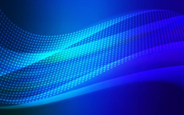 Koyu mavi vektör düzen daireler, satırları ile. Bağlantı noktaları ve çizgileri renkli arka plan üzerinde tasarım yapın. Tekstil, kumaş, duvar kağıtları için tasarım.