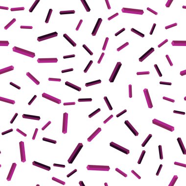 Düz çizgili koyu pembe vektör sorunsuz, izometrik düzen. Glitter soyut illüstrasyon renkli sopa ile. Kartvizit, Web siteleri için şablon.