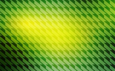 Açık yeşil, tekrarlanan çubuklu sarı vektör şablonu. Keskin çizgili parlak renkli çizimler. Reklamınız, posteriniz, afişiniz için en iyi tasarım.