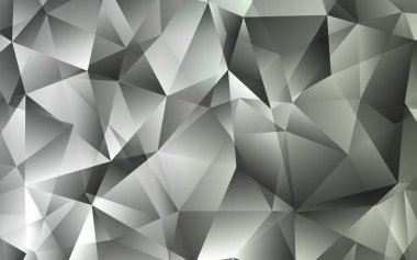 Çizgiler, üçgenler ile ışık gri vektör düzeni. İllüstrasyon renkli üçgenler dizi. En iyi tasarım, reklam, poster, afiş için.