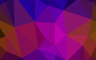 Koyu mavi, kırmızı düşük poli kapak vektör. Tamamen yeni bir renk illüstrasyon poligonal bir tarzda. İşiniz için en iyi üçgen tasarım.