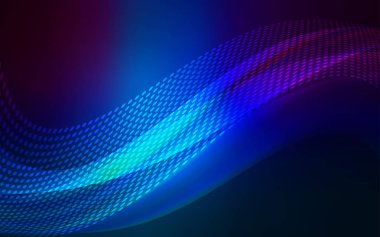 Koyu mavi vektör zemin noktalar ve çizgiler ile. Renkli soyut daireler ve satır kümesi ile Illustration. Marka kitap için yeni şablon.