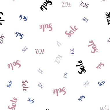 Koyu pembe, yeşil vektör 30, 50, 70 ile seamless modeli yüzde işaretleri. Soyut illüstrasyon renkli gradyan sembolleri satış ile. Reklamlar alışveriş sezon satış için şablon.