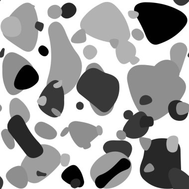 Işık gri vektör küreler ile seamless modeli. Bulanık damla Glitter soyut Illustration yağmur. Tekstil, kumaş, duvar kağıtları için tasarım.