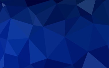 Koyu mavi vektör Çokgen arka plan. Çokgen şekilleri ile bir örnek. İş tasarımınız için yeni stil.