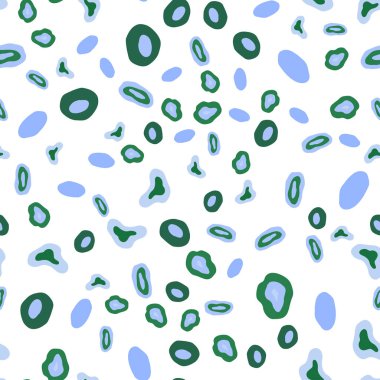 Açık mavi, yeşil vektör sorunsuz arka plan ile bubbles. Modern Soyut illüstrasyon renkli su ile bırakır. Kartvizit, Web siteleri için şablon.