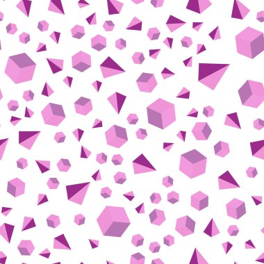 Dikdörtgenler, üçgenler ile hafif pembe vektör kesintisiz, izometrik düzeni. Glitter soyut resim kareleri, satırları. Tasarım için duvar kağıdı, kumaş üreticileri.