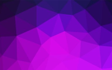 Pembe ışık, vektör degrade üçgenler şablon mavi. Üçgenler ile modern soyut resim. İşiniz için yeni tasarım.