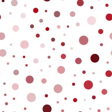 Koyu kırmızı kabarcıkları ile sorunsuz arka plan vektör. İllüstrasyon renkli soyut daireler parlayan ayarlanmış. Tekstil, kumaş, duvar kağıtları için tasarım.