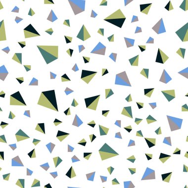 Açık mavi, vektör kesintisiz, izometrik desen poligonal tarzı ile sarı. Üçgen doğa tarzı ile güzel illüstrasyon. Desen için modaya uygun Kumaş, duvar kağıtları.