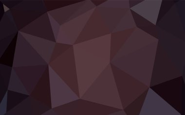 Koyu pembe, kırmızı kenarlı desen vektör. Tamamen yeni bir renk illüstrasyon poligonal bir tarzda. İşiniz için en iyi üçgen tasarım.