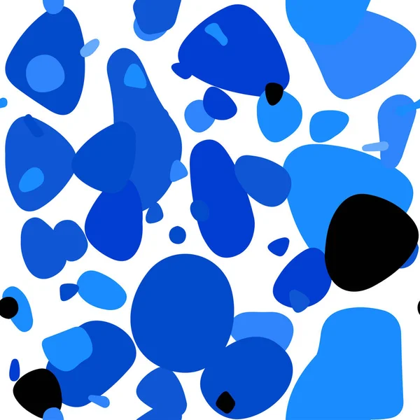 Jasny Niebieski Wektor Bezszwowe Tło Bąbelkami Abstrakcja Ilustracja Kolorowych Baniek — Wektor stockowy