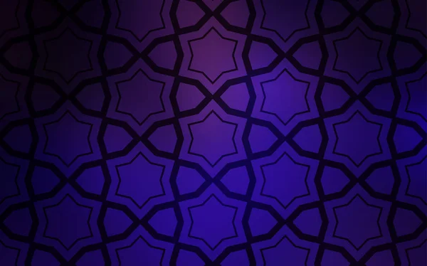 Violet Foncé Motif Vectoriel Rose Avec Étoiles Noël Illustration Colorée — Image vectorielle