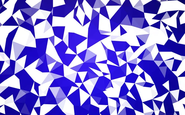 Dark Blue Vektordreieck Mosaik Vorlage Leuchtend Bunte Illustration Mit Dreiecken — Stockvektor