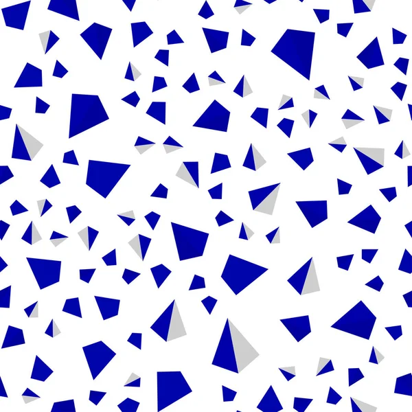 Темно Синий Вектор Бесшовный Изометрический Узор Полигональным Стилем Красивая Иллюстрация — стоковый вектор