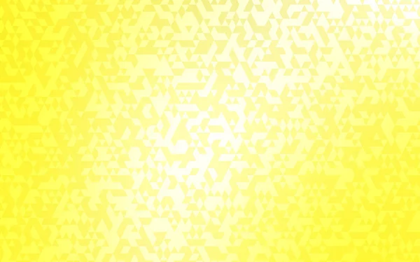 Világos Sárga Vektor Textúra Háromszög Stílusban Modern Absztrakt Illusztráció Színes — Stock Vector