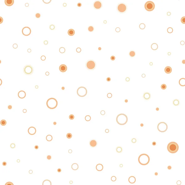 Texture Sans Couture Vectorielle Orange Clair Avec Disques Illustration Abstraite — Image vectorielle