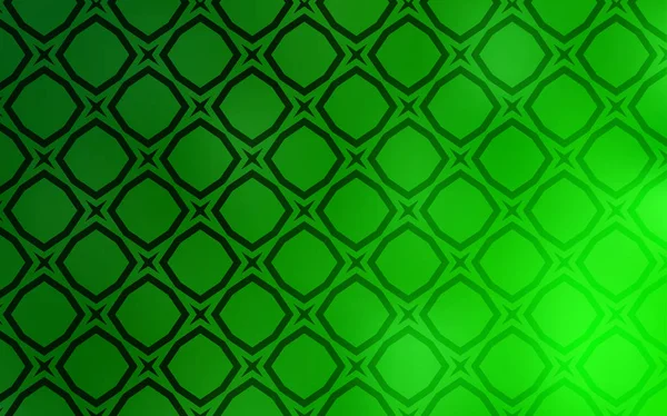 Светло Зеленый Векторный Узор Звездами Декоративная Иллюстрация Звездами Абстрактном Шаблоне — стоковый вектор
