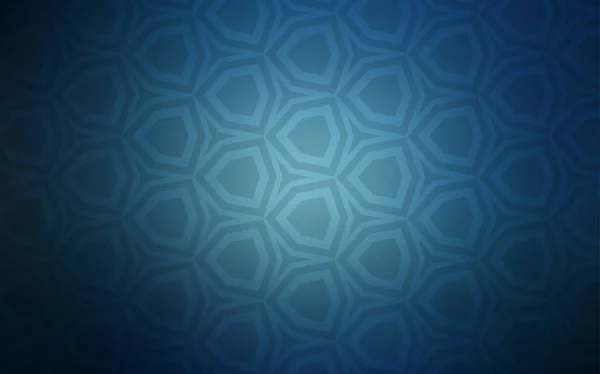 Mise Page Vectorielle Bleu Foncé Avec Des Formes Hexagonales Design — Image vectorielle