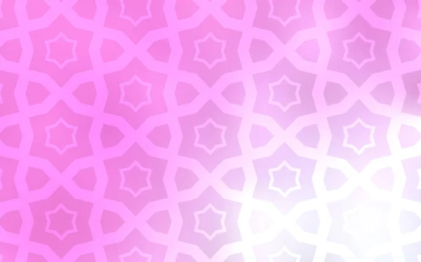 色星光ピンクのベクトルの背景 抽象的なテンプレート上の星で装飾的な図は 新年広告 小冊子のパターン — ストックベクタ