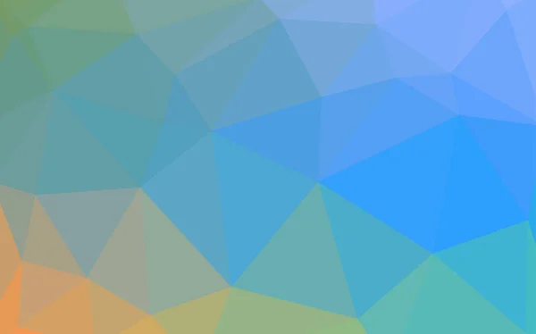 Синий Желтый Треугольник Многоугольная Абстрактная Иллюстрация Градиентом Новая Текстура Вашего — стоковый вектор