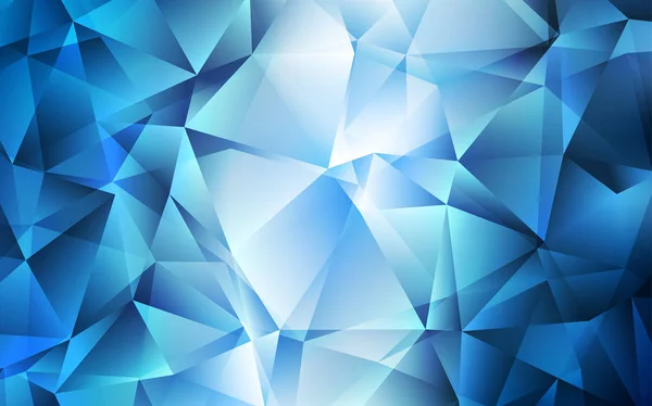 Luz Azul Fundo Vetorial Com Triângulos Design Decorativo Estilo Abstrato — Vetor de Stock