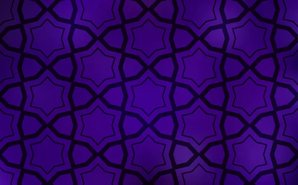 Plantilla Vectorial Dark Purple Con Estrellas Del Cielo Ilustración Decorativa — Archivo Imágenes Vectoriales
