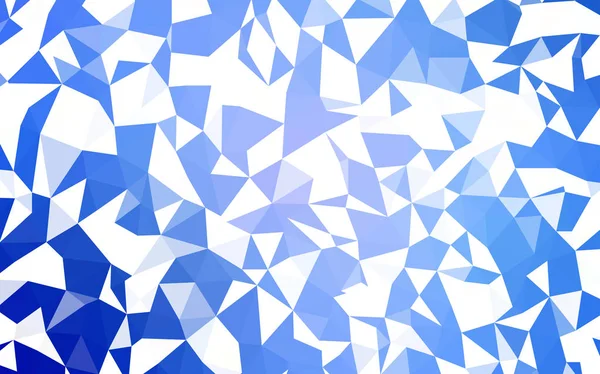 Hellblaues Vektordreieck Mosaikdeckel Geometrische Darstellung Origami Stil Mit Farbverlauf Eine — Stockvektor