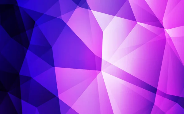 Light Purple Pink Vector Gradient Triangles Texture Shining Colorful Illustration — Stock Vector