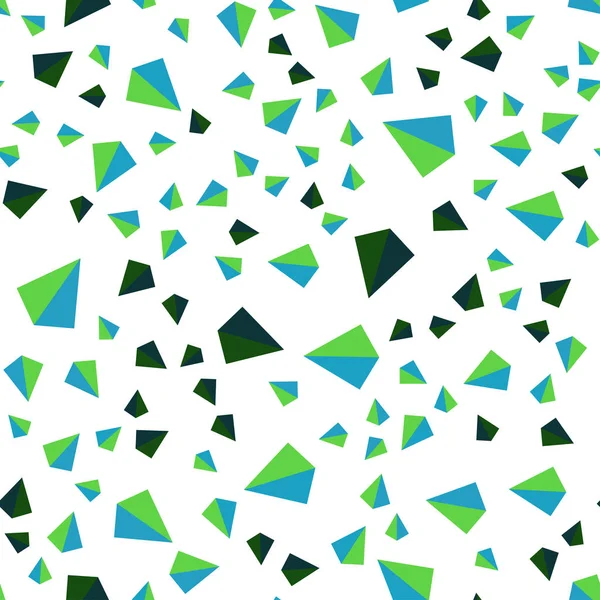 Dunkler Mehrfarbiger Vektor Nahtloser Isometrischer Hintergrund Mit Dreiecken Moderne Abstrakte — Stockvektor