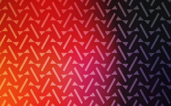 Hellrosa Gelber Vektorhintergrund Mit Linien Dreiecken Abstrakte Gradienten Illustration Mit — Stockvektor
