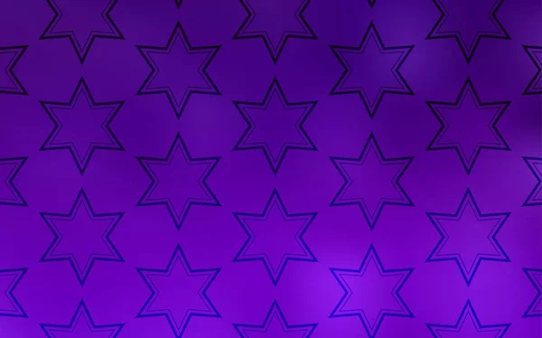 Dark Purple Pink Vector Layout Dengan Bintang Terang Desain Dekoratif - Stok Vektor